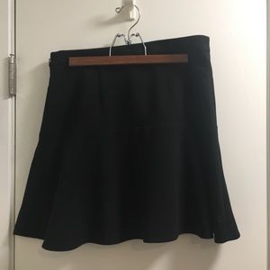 Loft black flounce skirt size 4